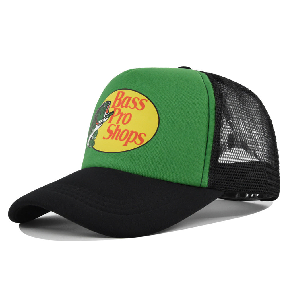Wholesale Printed fish silk screen cap summer net Hat