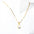 Wholesale  Titanium Steel Water Drop Pendant Zircon Natural Stone Clavicle Chain