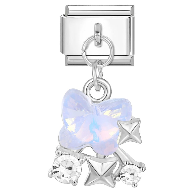 Wholesale Italian Charm Bracelet 9mm DIY creative steel color dream pendant  Creative Stainless Steel Composable Bracelet