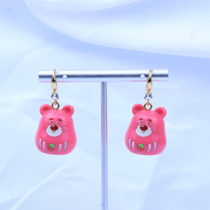 Wholesale Cartoon Cute Three-dimensional Resin Earrings ACC-ES-Fany007