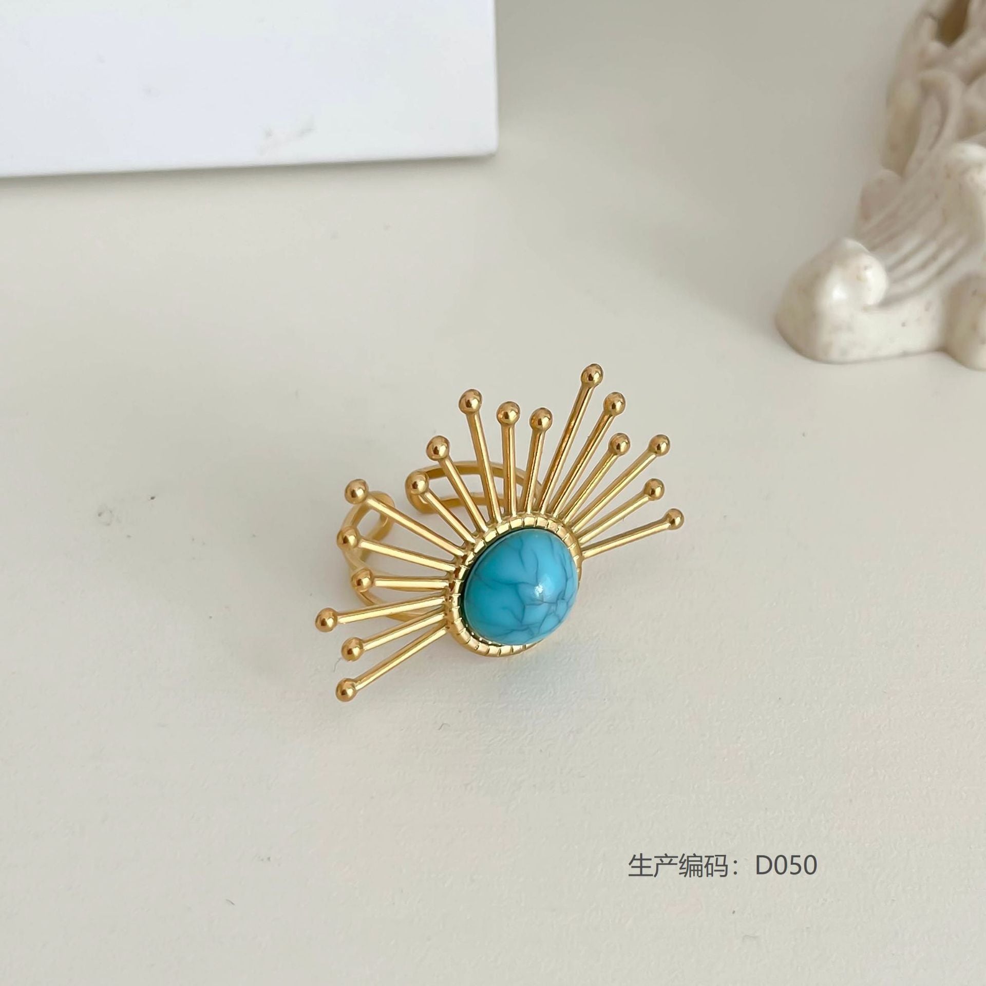 Wholesale Geometric Stainless Steel Ring,  Electroplated,  Boutique Resale Jewelry Accessory