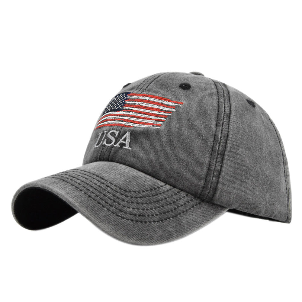Wholesale American Flag Embroidered Vintage Independence Day Hat Embroidered Baseball Cap ACC-HT-YMX010