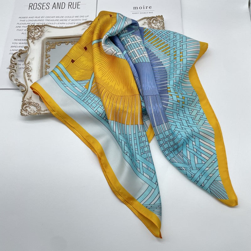 Wholesale multi-color  Silk f 70* 70cm Large Square  Scarf