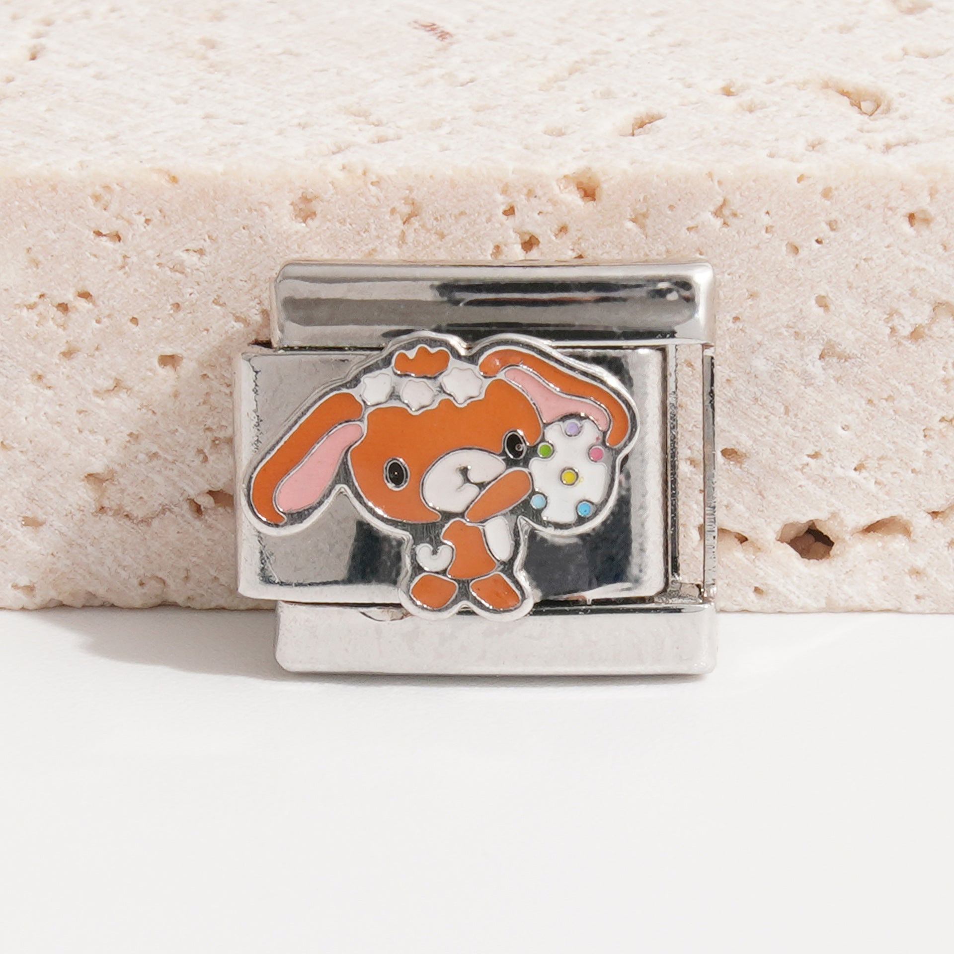 Wholesale 10pcs Italian Charm Bracelet 9mm DIY Splicing Cartoon Cute Stainless Steel Composable Bracelet