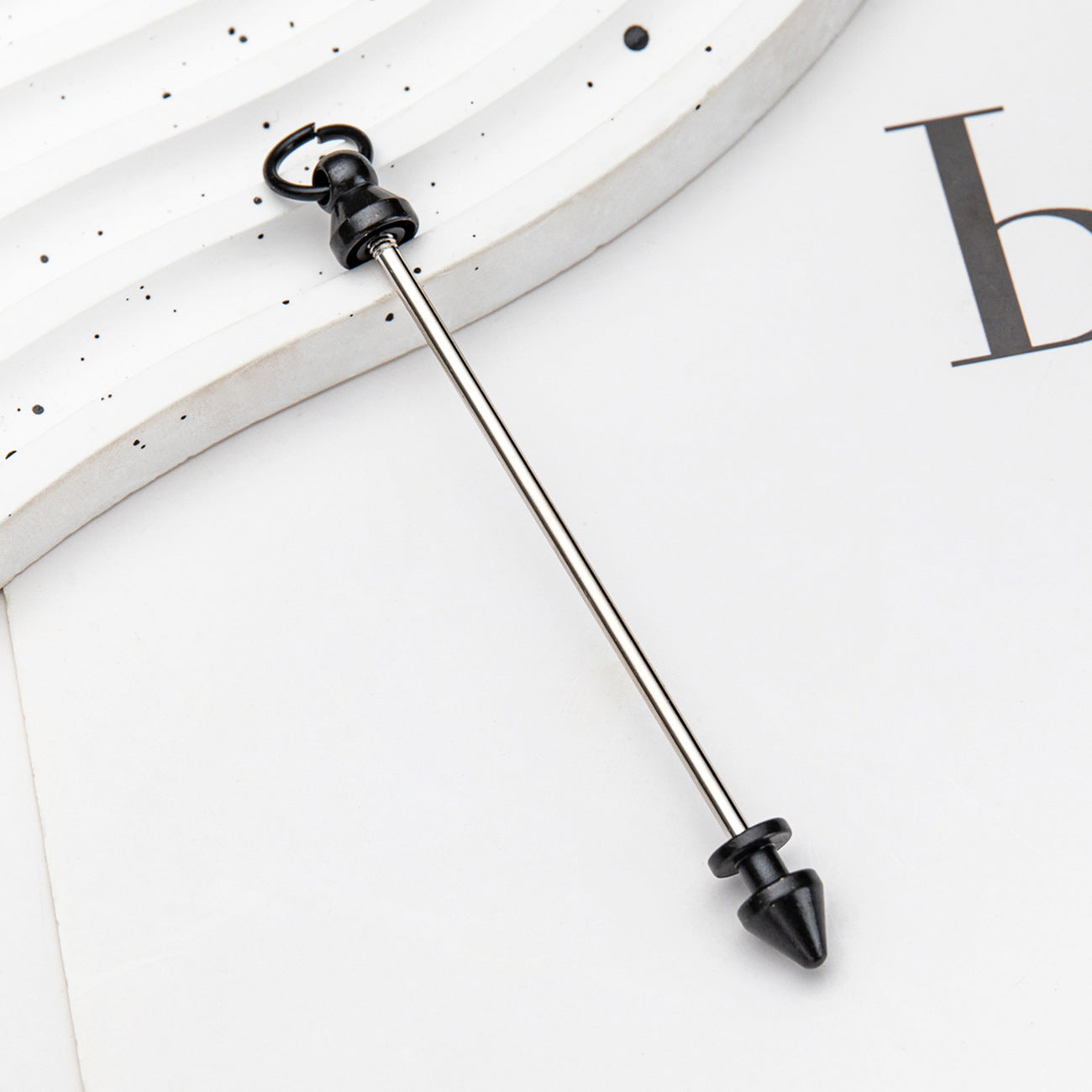 Wholesale Beadable Keychains Bar Metal Rivets Stud Screws DIY Beads ACC-KC-HuaH011