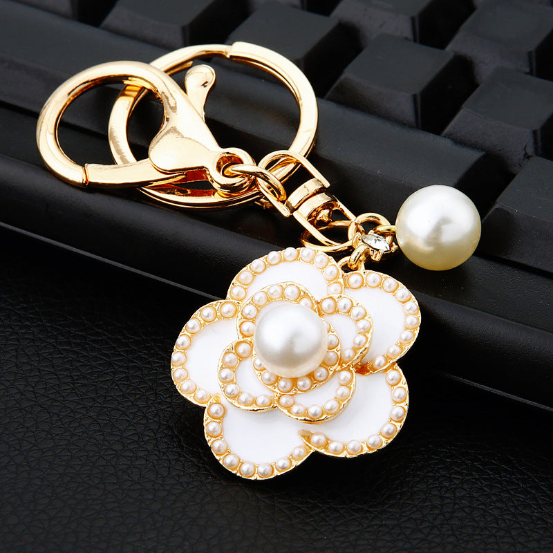 Wholesale Flower Zinc Alloy Keychain ACC-KC-RuiYuan001