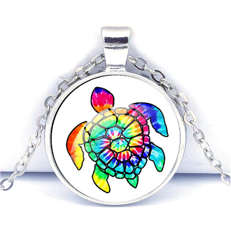 Wholesale Colored Turtle Time Gem Necklace ACC-NE-JiaYun002