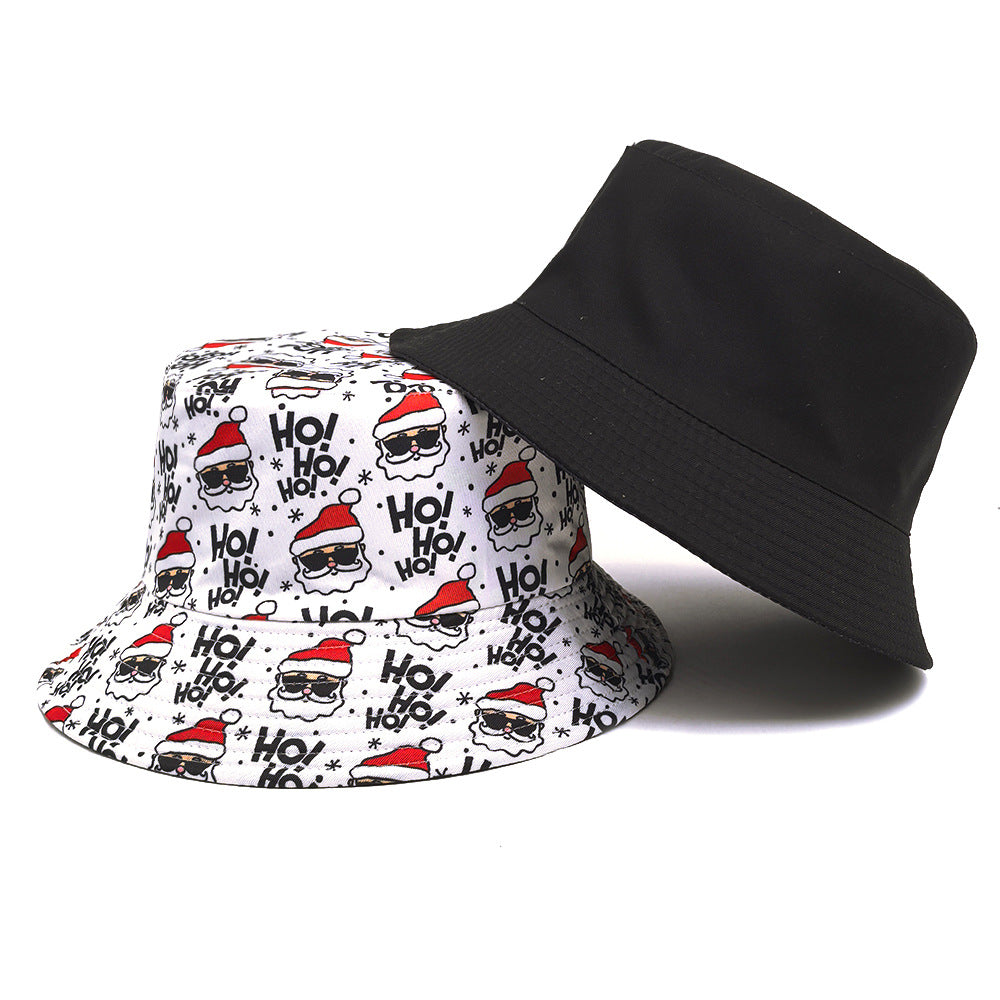 Wholesale Reversible Christmas Print Bucket Hat