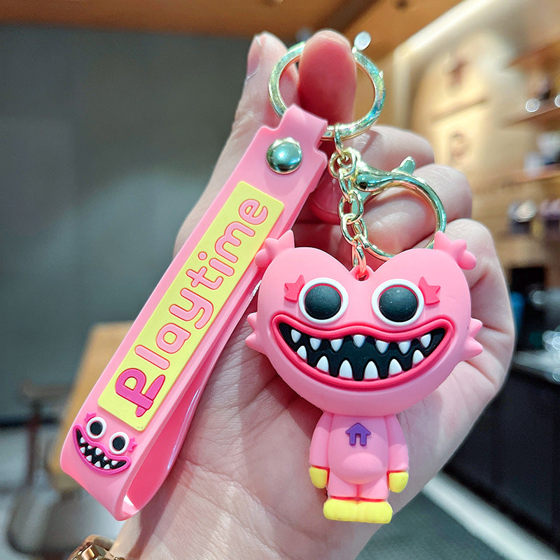 Wholesale Cute cartoon silicone keychain