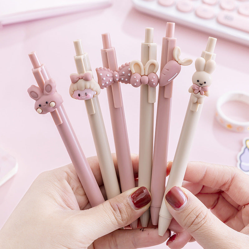 Wholesale Cartoon Rabbit Girl Press Pen