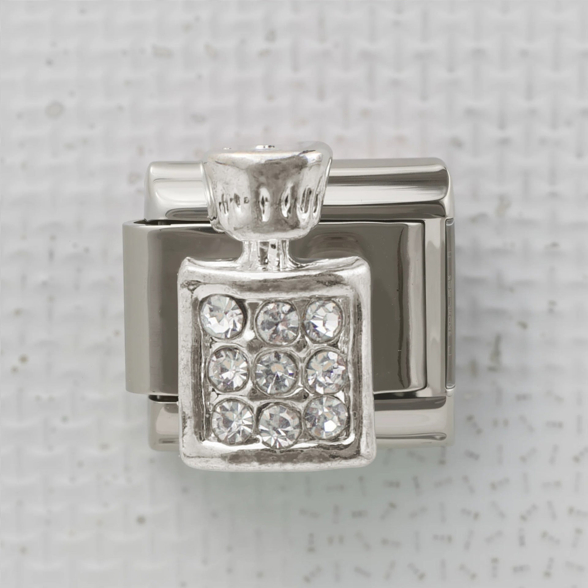 Wholesale 5pcs Italian Charm Bracelet 9mm DIY Splicing Perfume Bottle Bear Stainless Steel Composable Bracelet