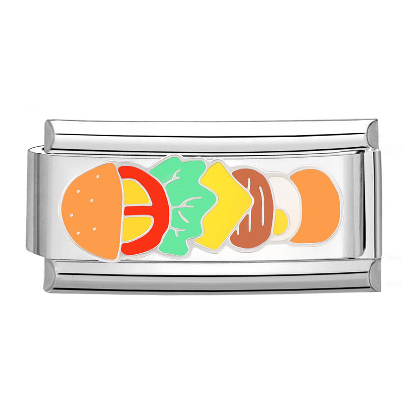 Wholesale Italian Charm Bracelet 9mm DIY Splicing Creative Stainless Steel Composable Bracelet