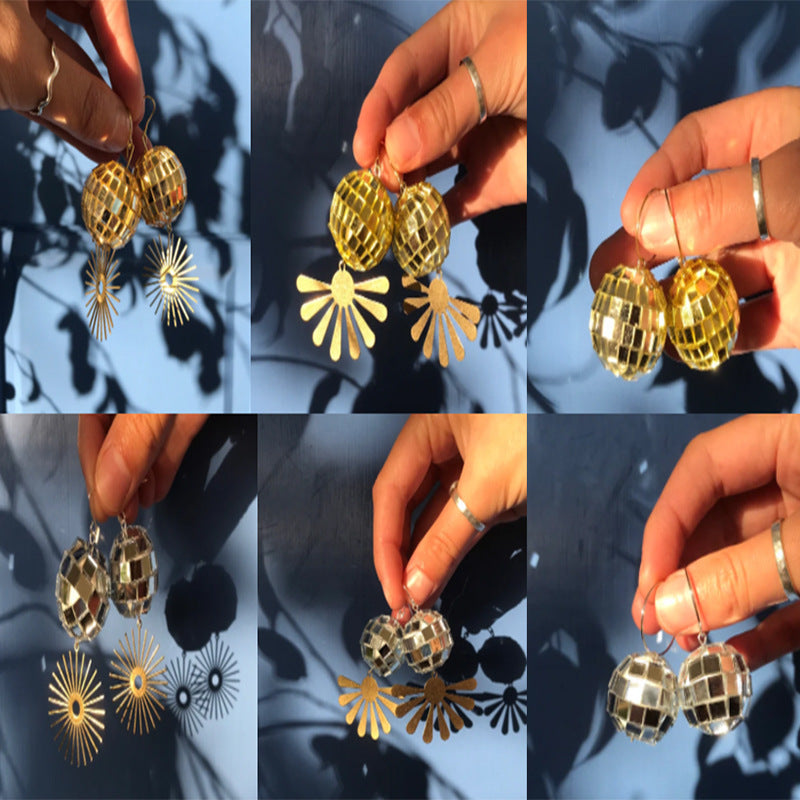 Wholesale Retro Disco Earrings