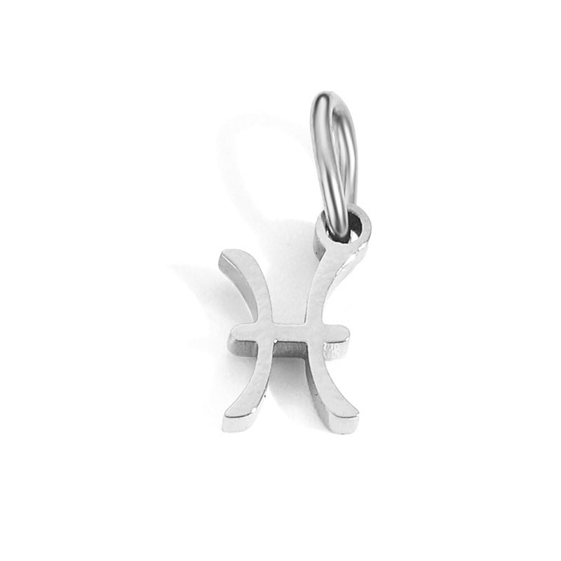 Wholesale Twelve Zodiac Stainless Steel DIY Pendant