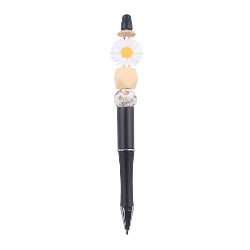 Wholesale Beaded Pen Gel Pen Creative DIY Cartoon Daisy Flowers  Pen