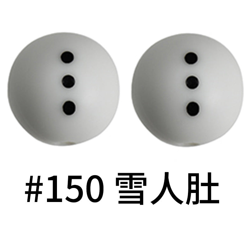 Wholesale 50pcs 15mm Western Style Leopard Skull Color Aztec Printed Silicone Balls Beads ACC-BDS-HeSheng006