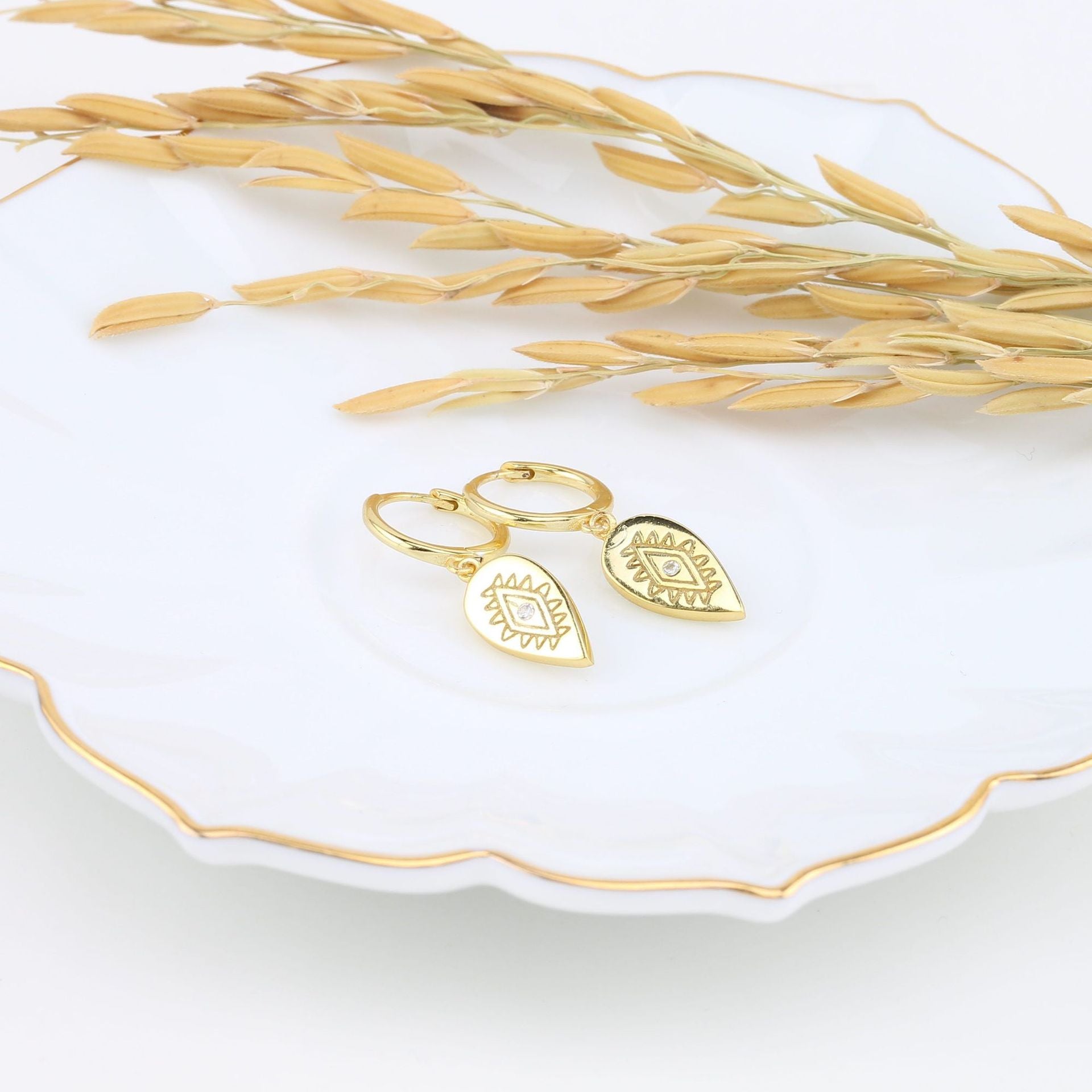 Wholesale  s925 sterling silver retro totem  earrings