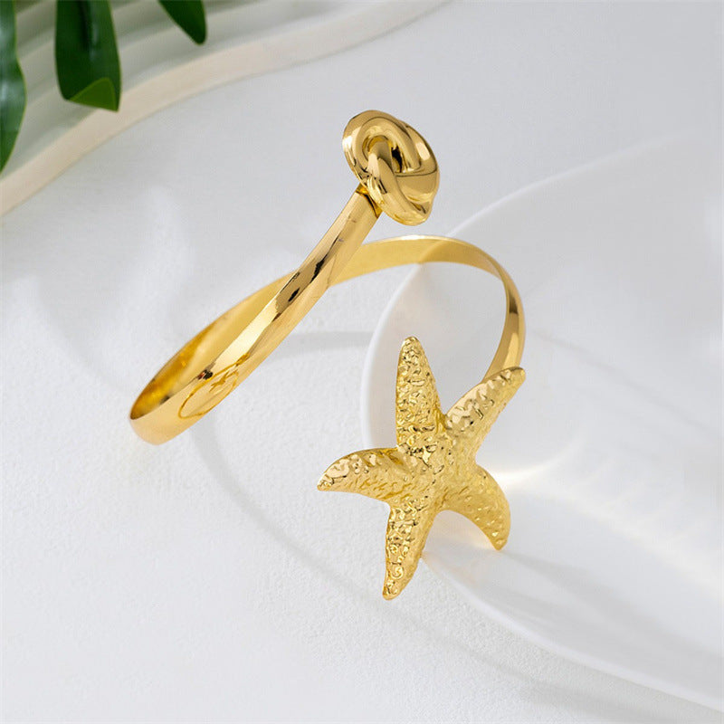 Wholesale Beach starfish bracelet adjustable ring starfish arm bracelet