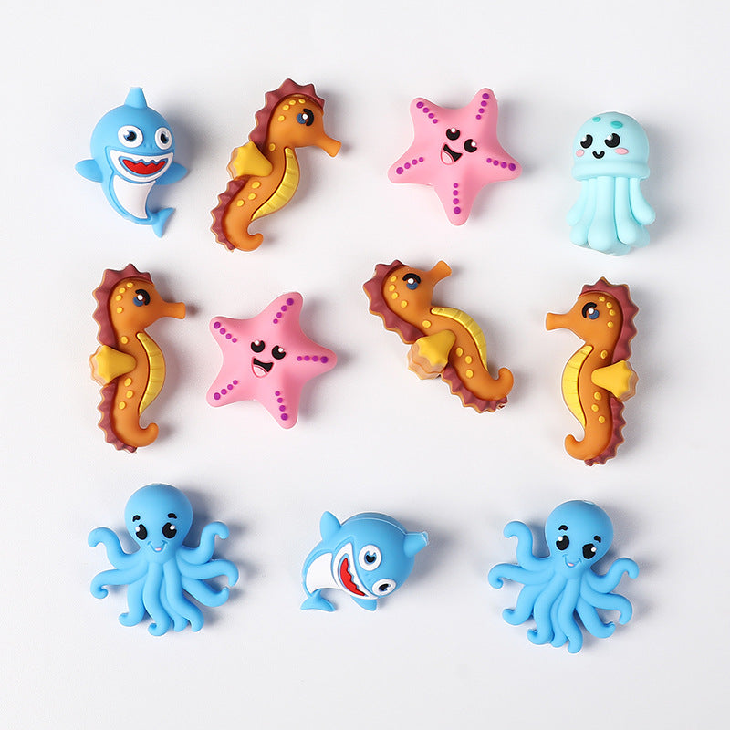 Wholesale 20pcs Creative 3D  Focal Beads DIY Bead Accessories