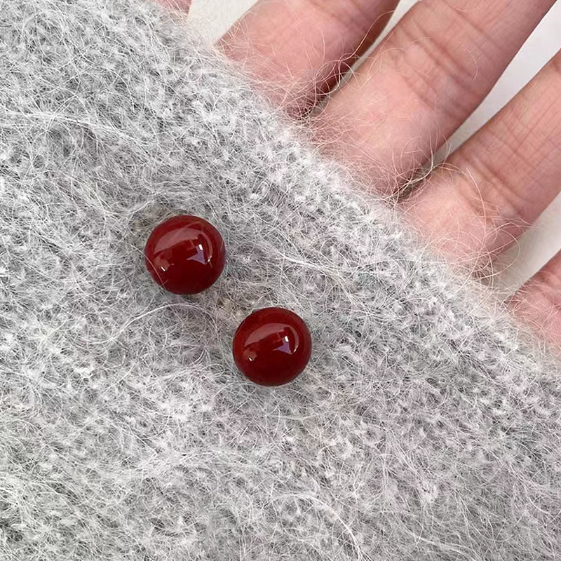 Wholesale alloy  red earrings