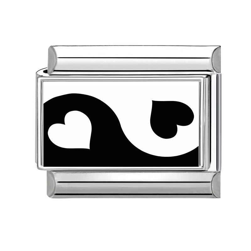 Wholesale 9mm Italian Charm Starter Bracelets DIY square Single Section Creative Stainless Steel Composable Bracelet