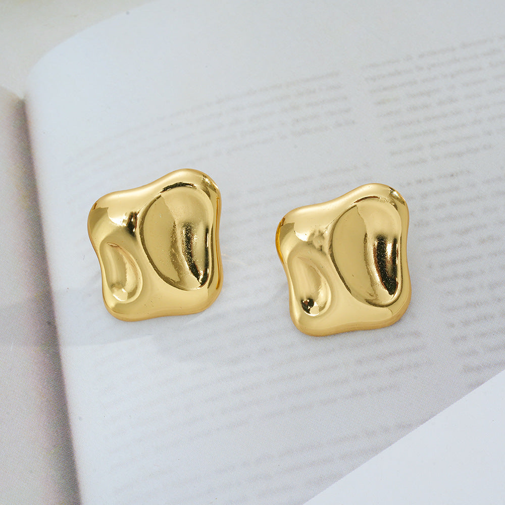 Wholesale Chic Flower and Butterfly Design Titanium Steel Earrings Fashion Jewelry Accessory for Party Wear