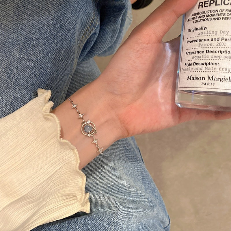 Wholesale 925 Sterling Silver Small Planet Bracelet