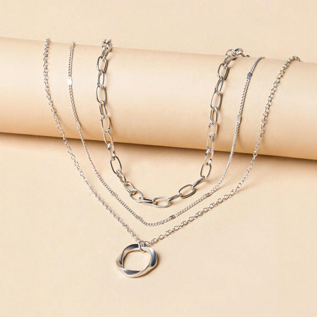 Wholesale Personalized Layered Necklace Beach Heart Pendant Neck Chain