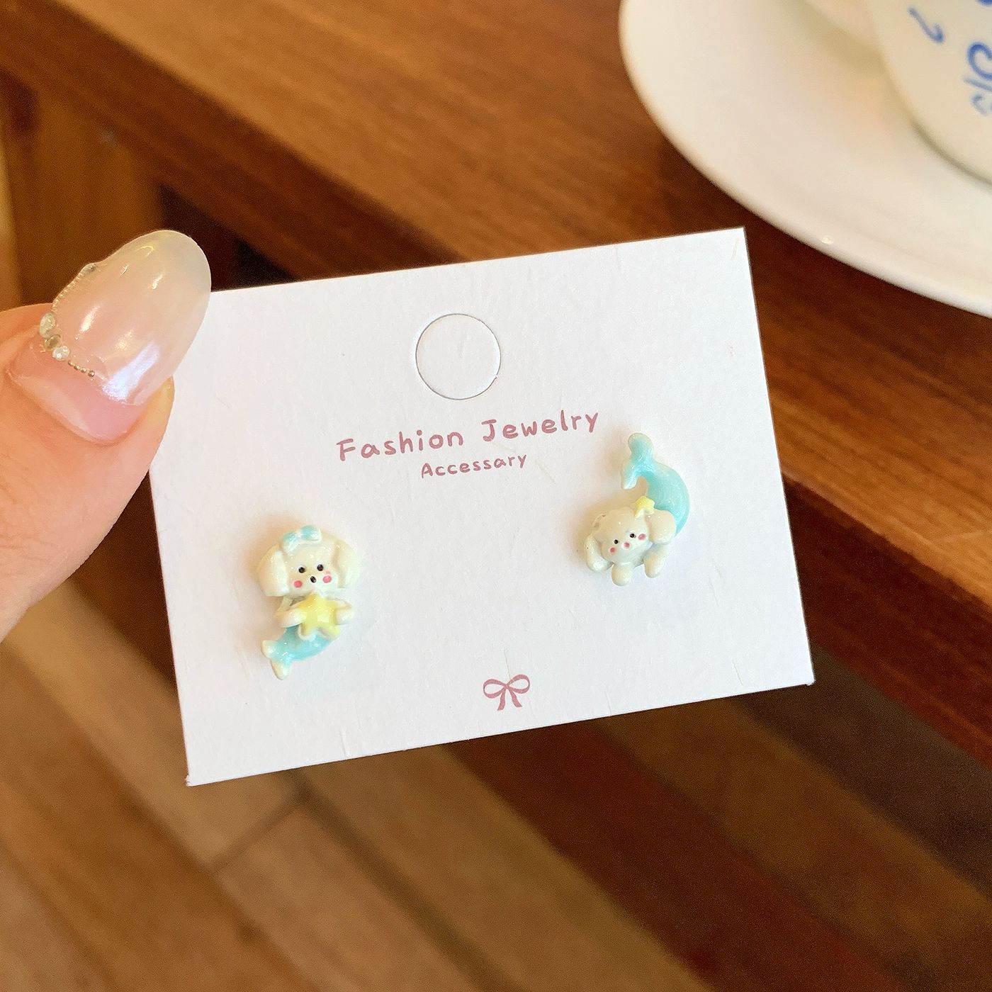 Wholesale Autumn Dopamine West Highland Puppy Earrings Silver Needle Cute Fun Cartoon Earrings