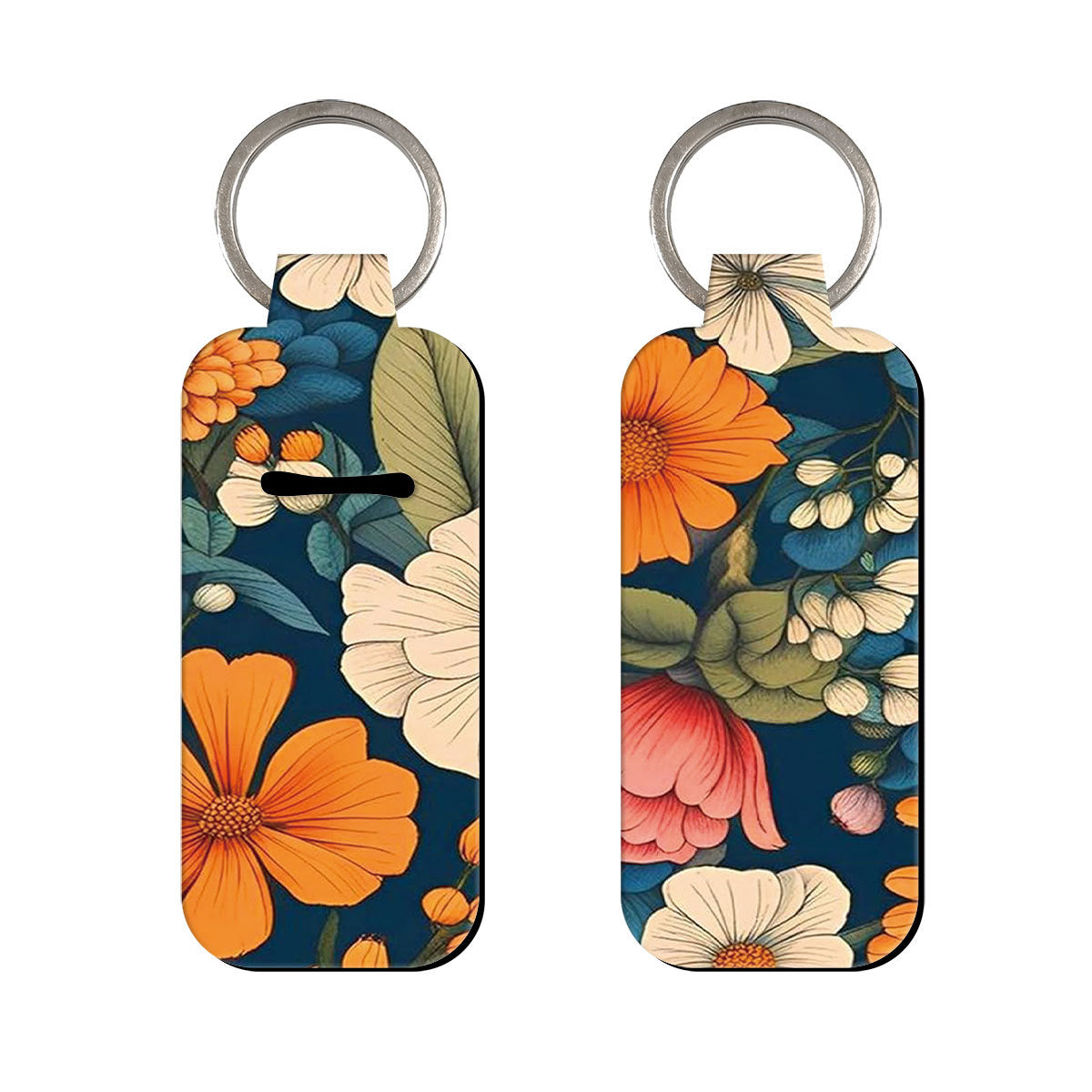 Wholesale 6pcs Flower Lipstick Case Keychain