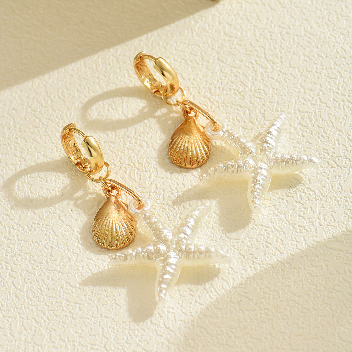 Wholesale Ocean Vacation Starfish Stud Earrings Alloy - Fashion Accessory for Boutique Resale
