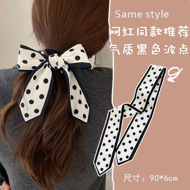 Wholesale Retro Bow Ribbon Streamer Mori Headband Hair Scrunchies ACC-HS-Weim002