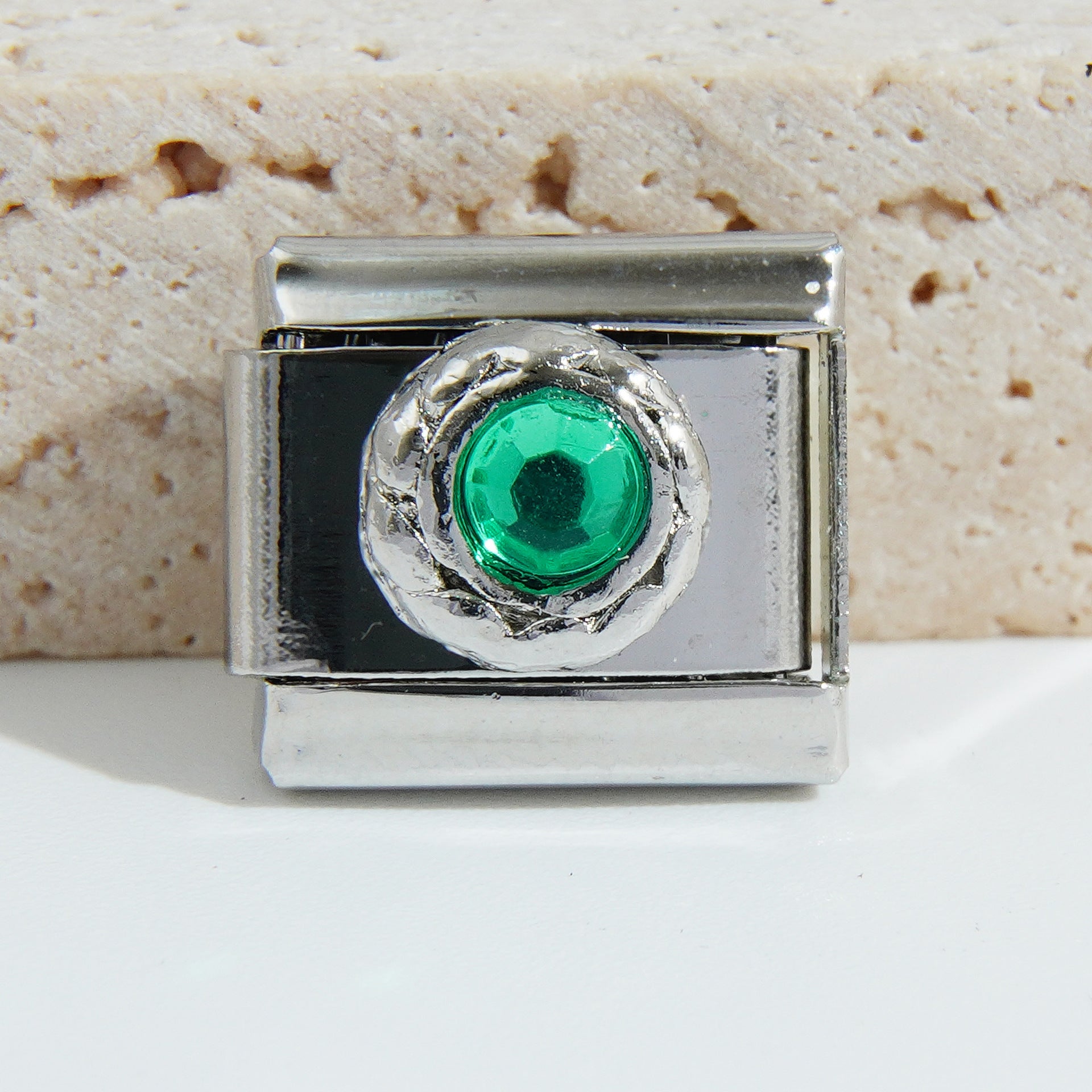 Bracelet de charme italien en gros de 9 mm Bridine d'épissage en acier inoxydable Bracelet composable