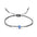 Wholesale Turtle Two Round Beads Blue Eyes Evil Eyes Black Woven Live Bracelet