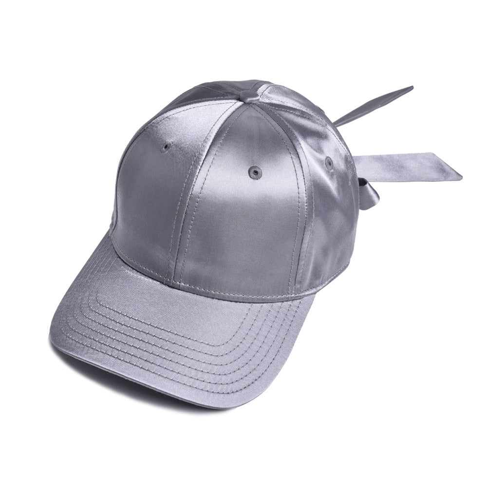 Wholesale Satin Shiny Ribbon Bow Hat Cap Baseball Cap ACC-HT-WenRan004