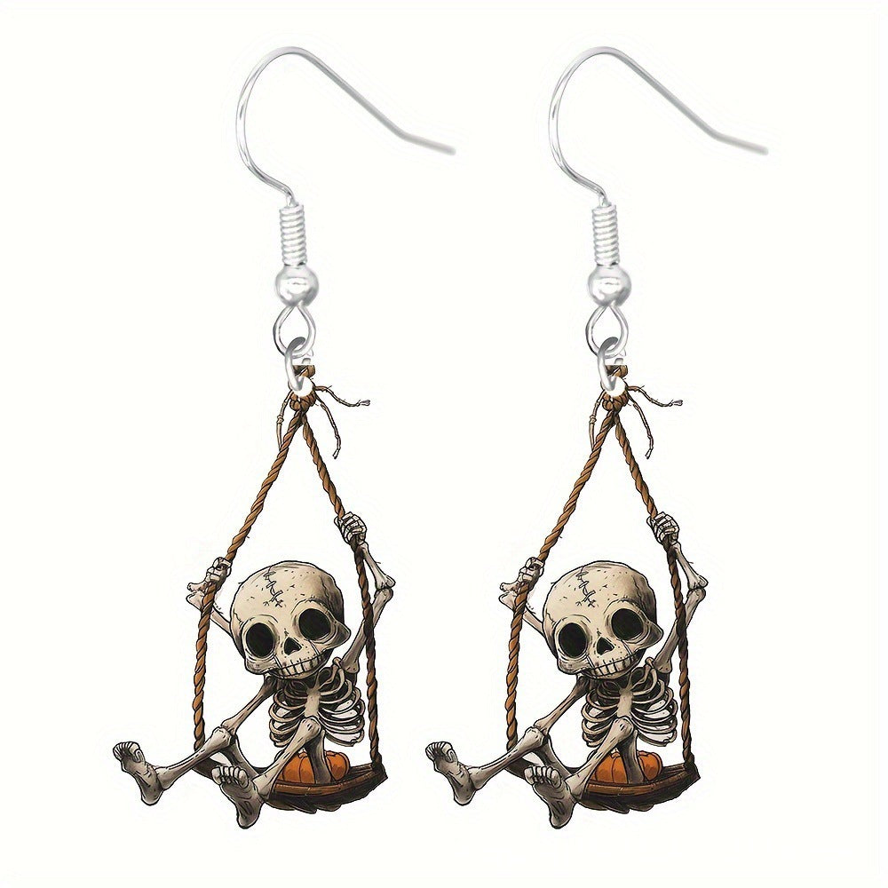 Wholesale  Cute Horror Mummy Cat Acrylic Earrings