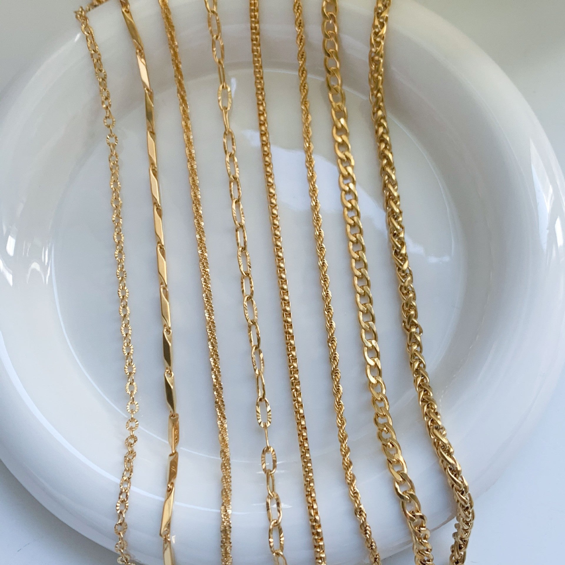 Wholesale Cross chain box chain snake bone chain titanium steel plated 24k golden sunflower clavicle chain