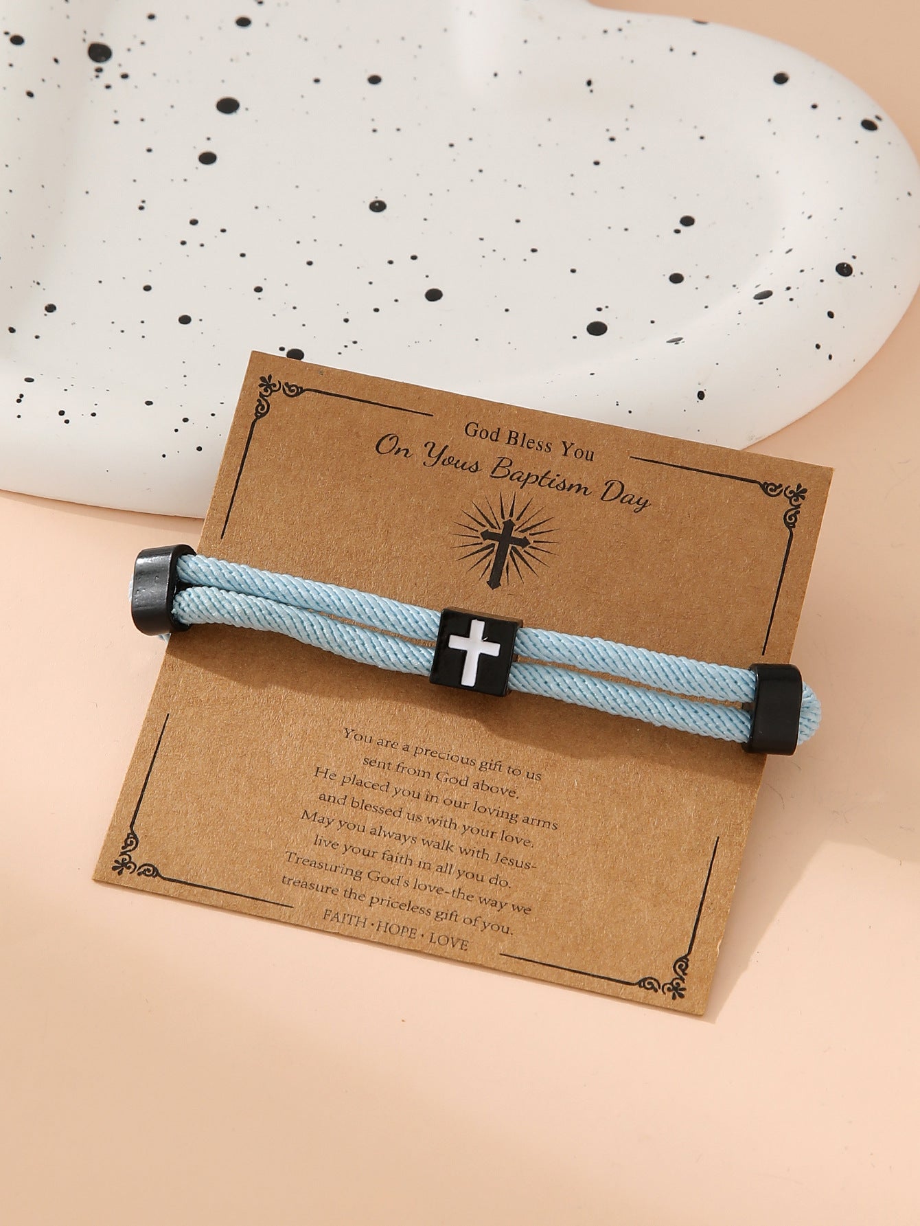 Bracelet de corde à main réglable en alliage en gros simple