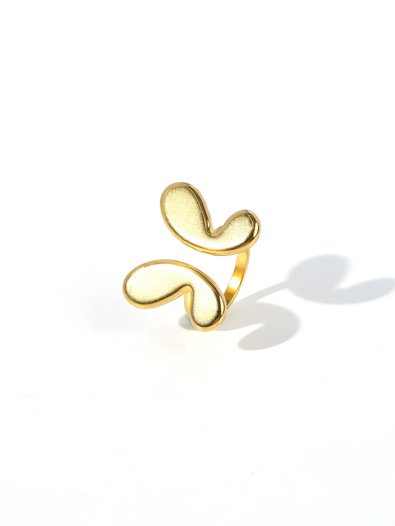 Wholesale Vintage Stainless Steel Ring 18k Gold Plated Butterfly Rings ACC-RS-MuC009