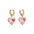 Wholesale cute colorful lovely star rabbit glaze earrings