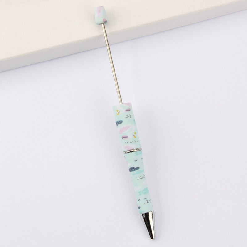 Wholesale Beadable Pens Leopard Print Floral Cow Independence Day Print DIY Beaded Pens ACC-PN-JinBN015