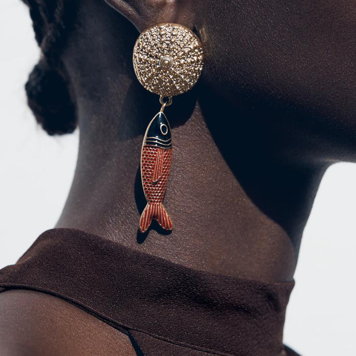 Wholesale Sea Star Shell Fish Pendant Necklace Clavicle Chain