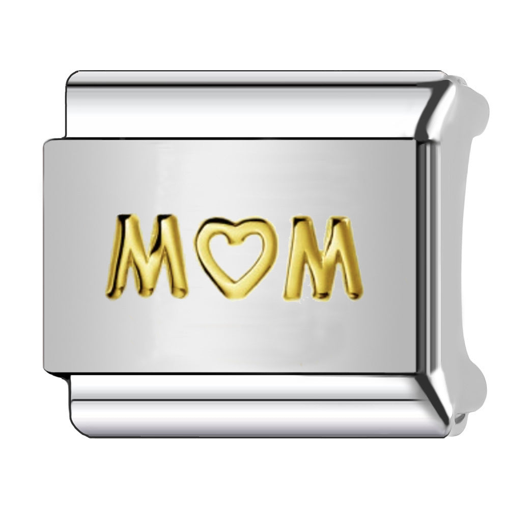 Wholesale  Italian Charm Bracelet 9mm DIY  five-pointed star   Creative Stainless Steel Composable Bracelet