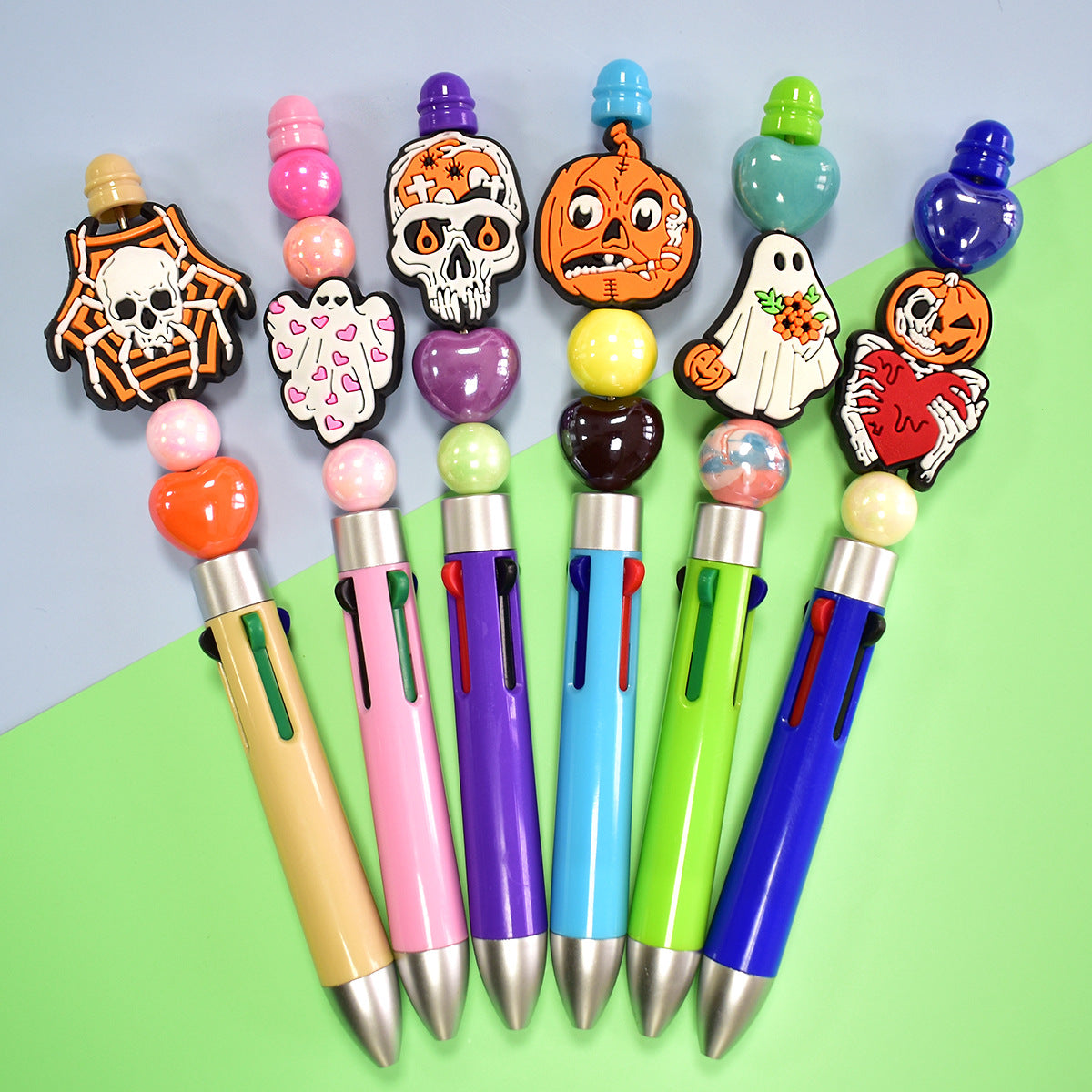 Wholesale Random 100pcs Halloween PVC Soft Focal Beads ACC-BDS-RYY004