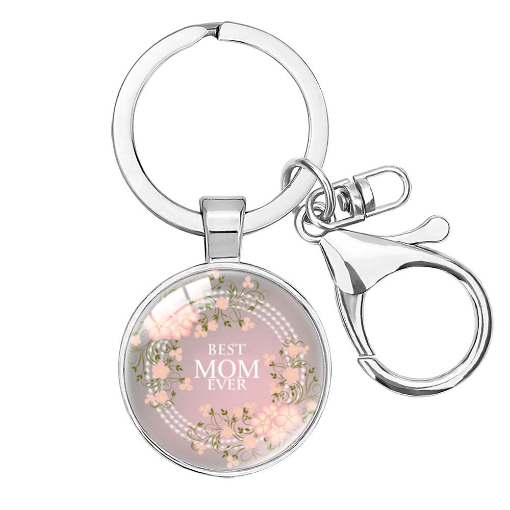 Wholesale  Crystal Alloy Keychain Pendant Mom Mother's Day Hanging Accessories