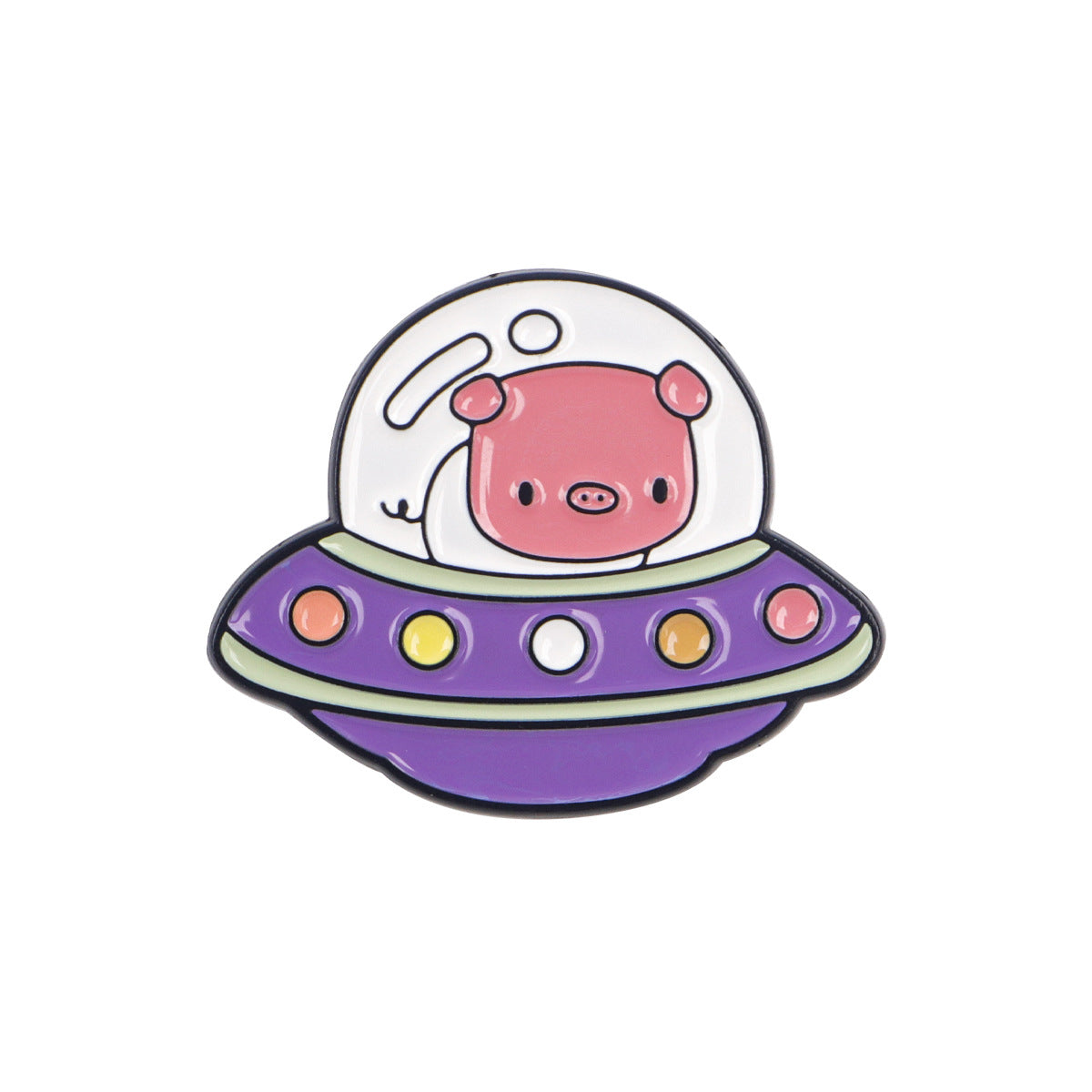 Wholesale Cartoon UFO alien animal brooch badge