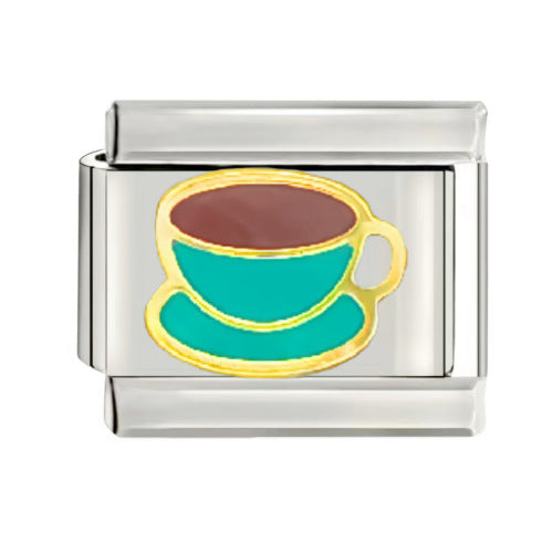 Wholesale Italian Charm Starter Bracelets DIY square Single Section Creative Stainless Steel Composable Bracelet