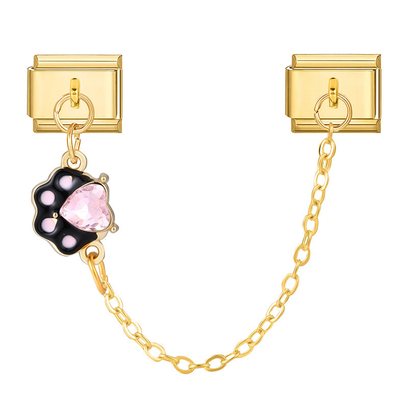 Wholesale Italian double hanging DIY Composable Bracelet Charms DIY Bracelets