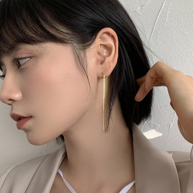 Wholesale Silver Plated Long Tassel Earrings,  Stylish Elegant Design,  Jewelry Accessory for Women