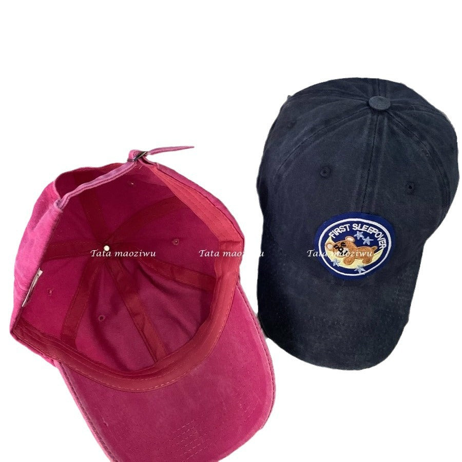 Wholesale pink heart cat baseball cap
